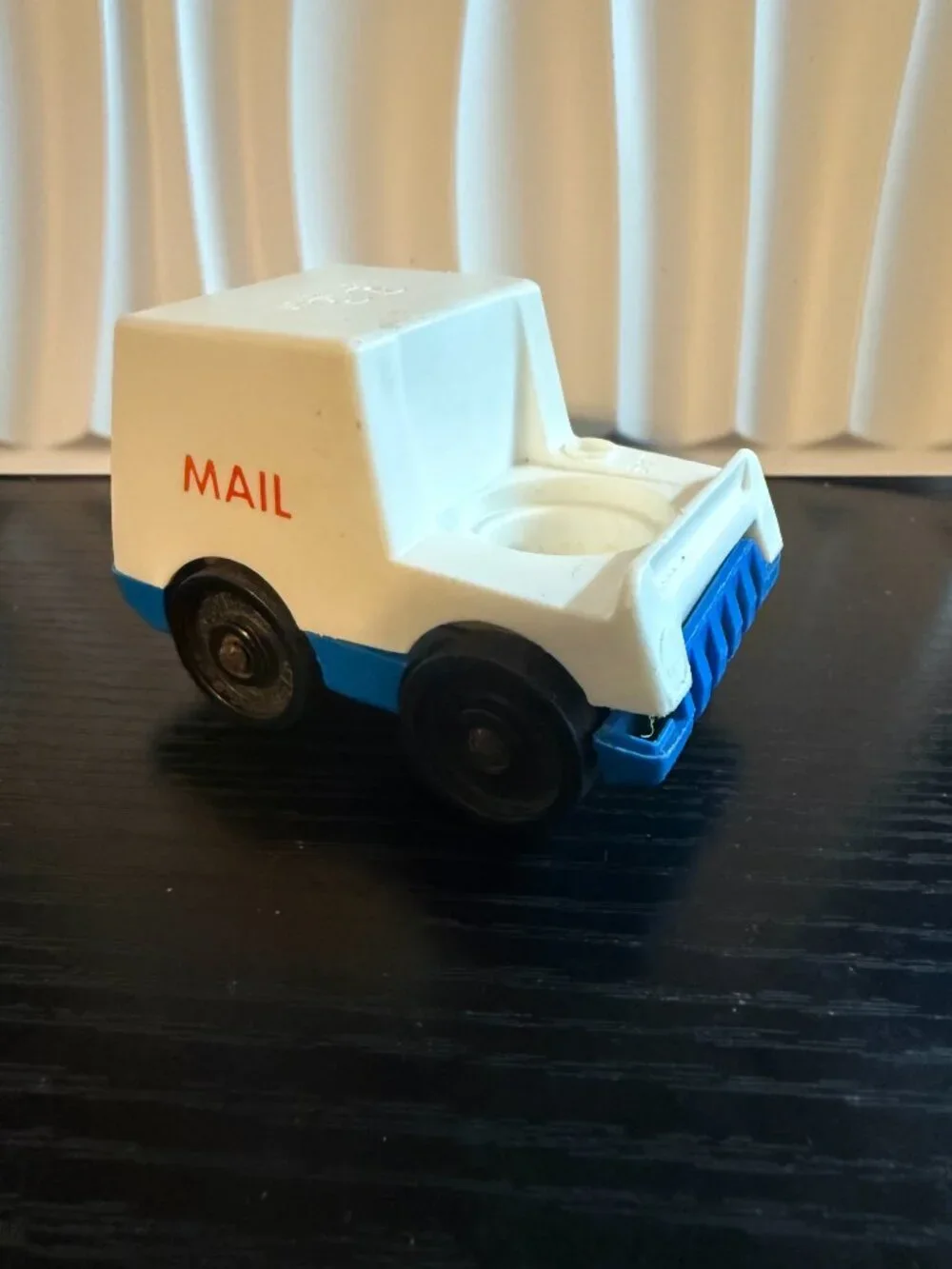 Vintage Fisher Price Little People Man/Mailman: Blue Cap & Body Plastic